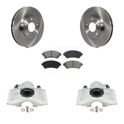 Front Disc Brake Caliper Rotors And Semi-Metallic Pads Kit For 1997-1999 Cadillac DeVille rear brakes With Heavy Duty Brakes KC8-100246S