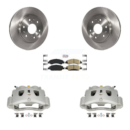 Front Brake Caliper Rotor & Ceramic Pad Kit For Chevrolet Suburban With 2 Piston KC8-100247N