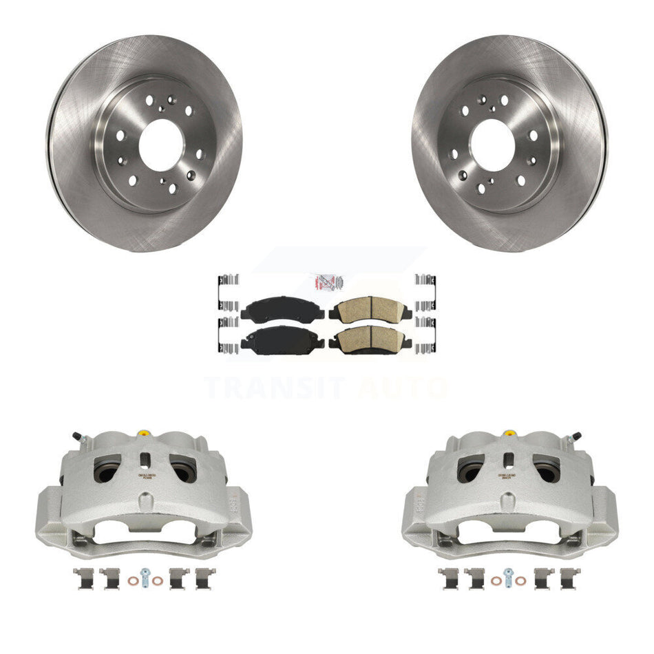 Front Brake Caliper Rotor & Ceramic Pad Kit For Chevrolet Suburban With 2 Piston KC8-100247N