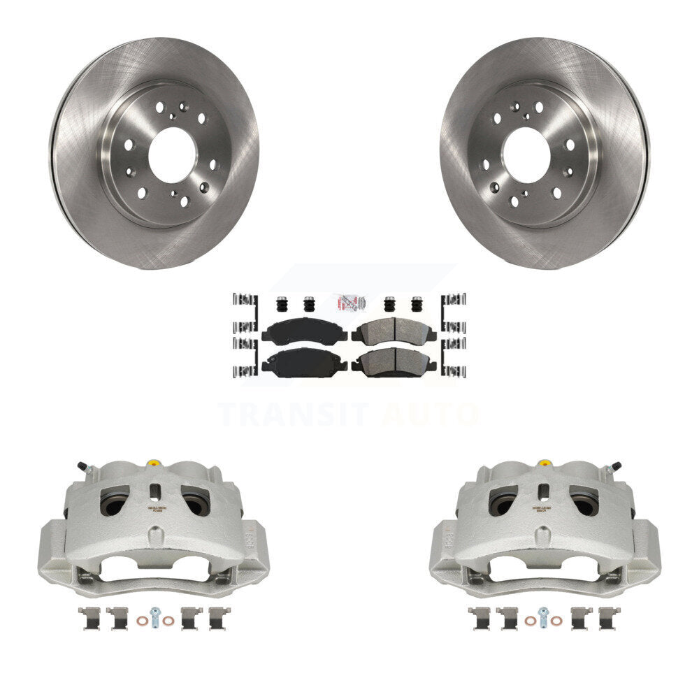 Front Disc Brake Caliper Rotors And Semi-Metallic Pad Kit For 2016 Chevrolet Suburban HD KC8-100248N