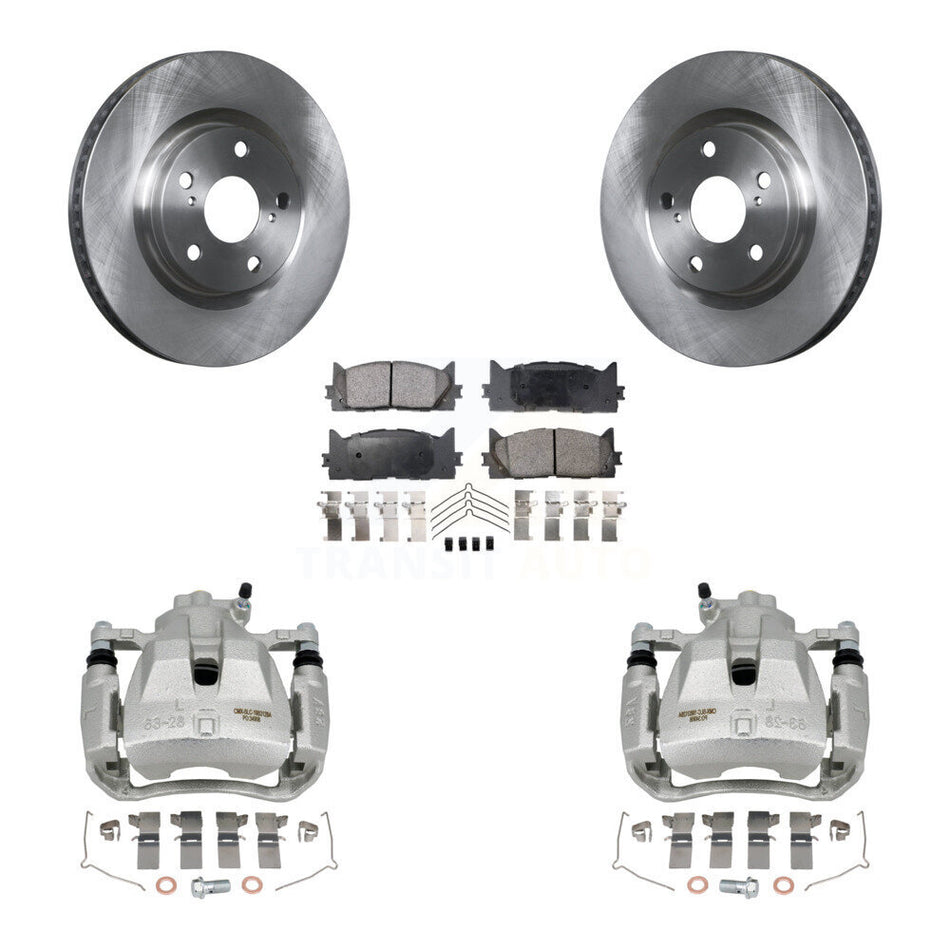 Front Disc Brake Caliper Rotor Semi-Metallic Pad Kit For Toyota Camry Lexus ES350 Avalon KC8-100248P