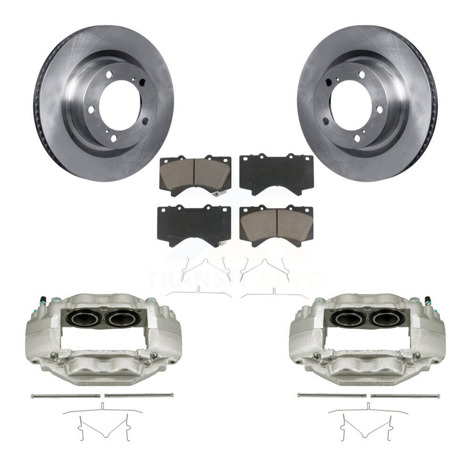 Front Disc Brake Caliper Rotors And Ceramic Pads Kit For Toyota Tundra Sequoia KC8-100249C