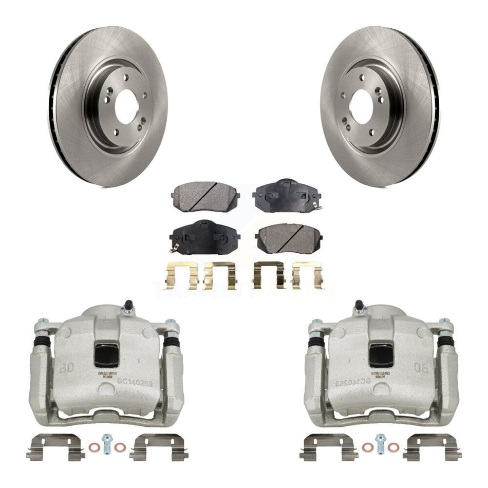Front Brake Caliper Rotors & Semi-Metallic Pad Kit For 2016 Hyundai Tucson From 05 08 15 KC8-100251P