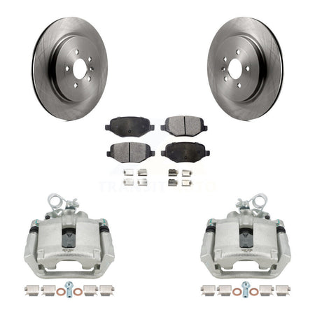 Rear Brake Caliper Rotors & Ceramic Pad Kit For Ford Explorer Police Interceptor Utility KC8-100252T