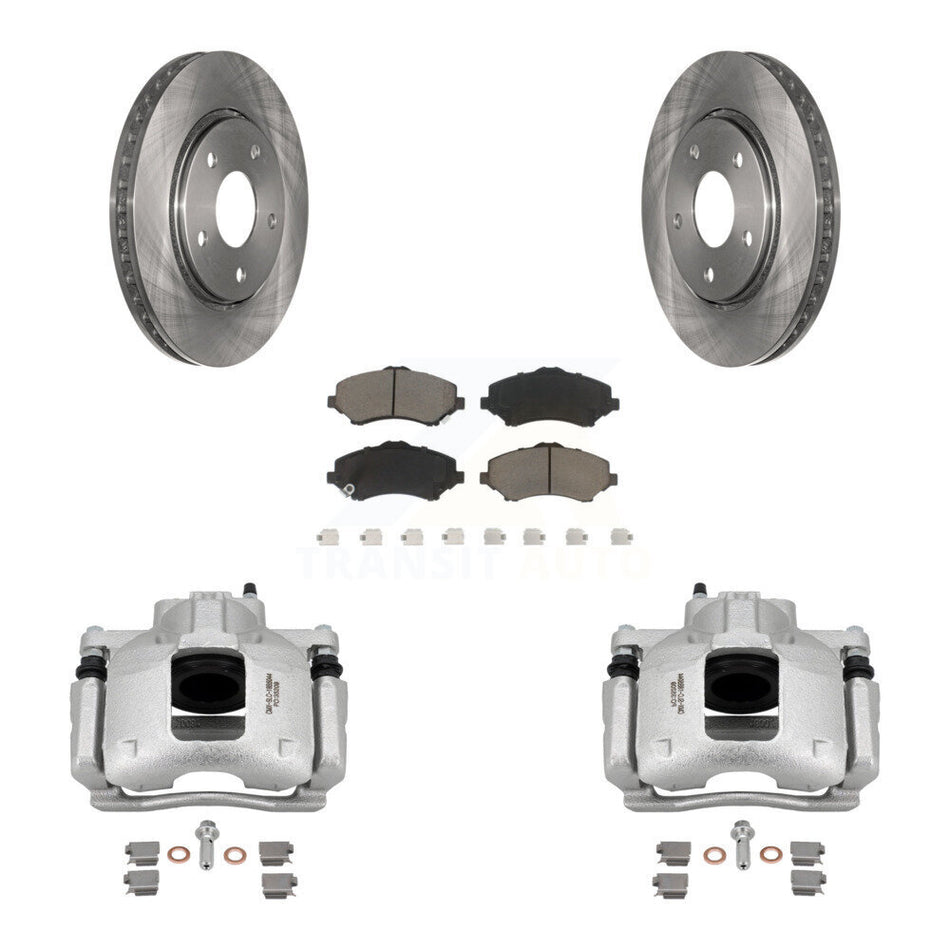 Front Brake Caliper Rotor Ceramic Pad Kit For Dodge Grand Caravan Chrysler Town & Routan KC8-100255C