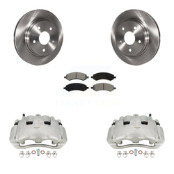 Front Disc Brake Caliper Rotors And Semi-Metallic Pads Kit For Dodge Ram 1500 KC8-100257S