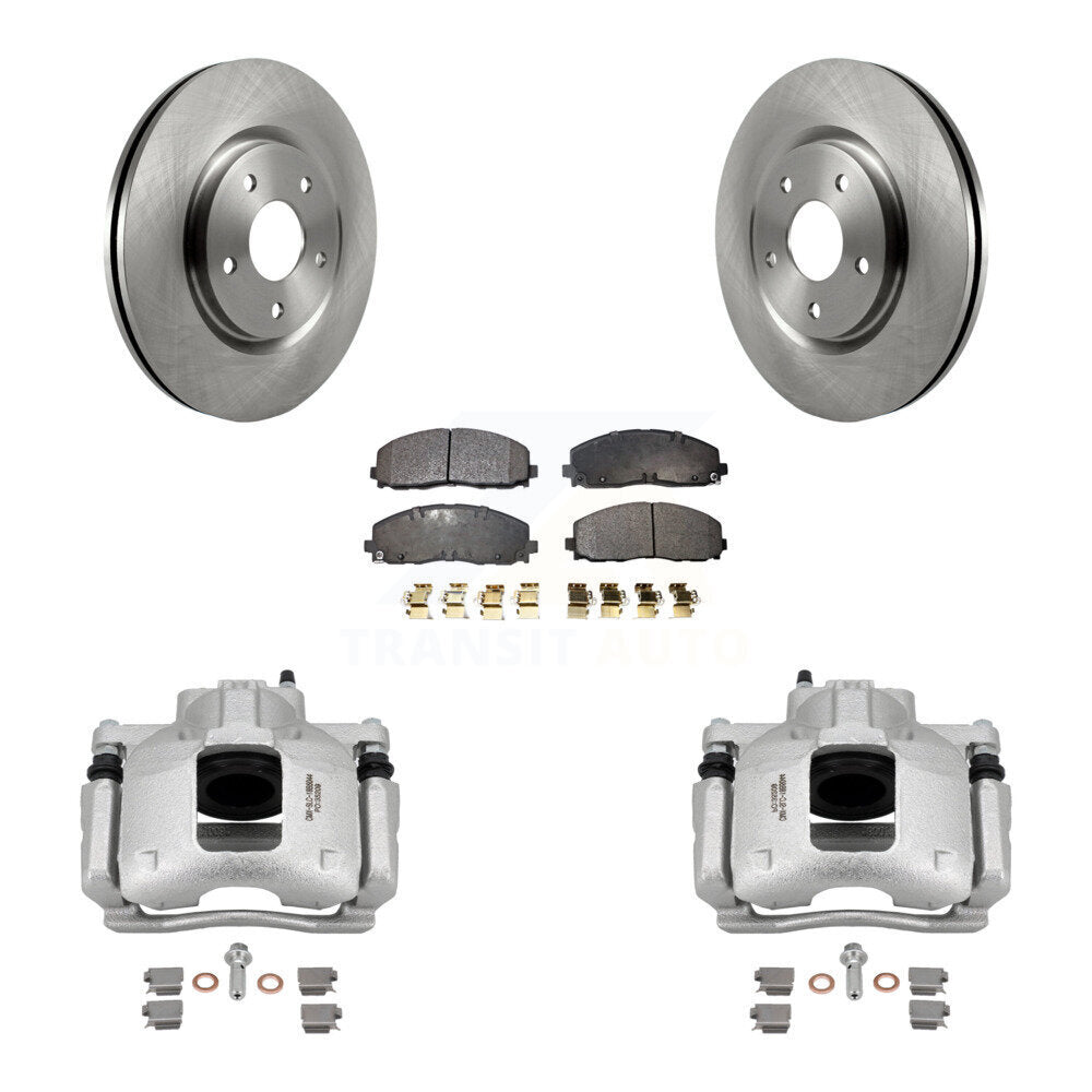 Front Disc Brake Caliper Rotors And Semi-Metallic Pads Kit For Volkswagen Routan Ram C/V KC8-100261P