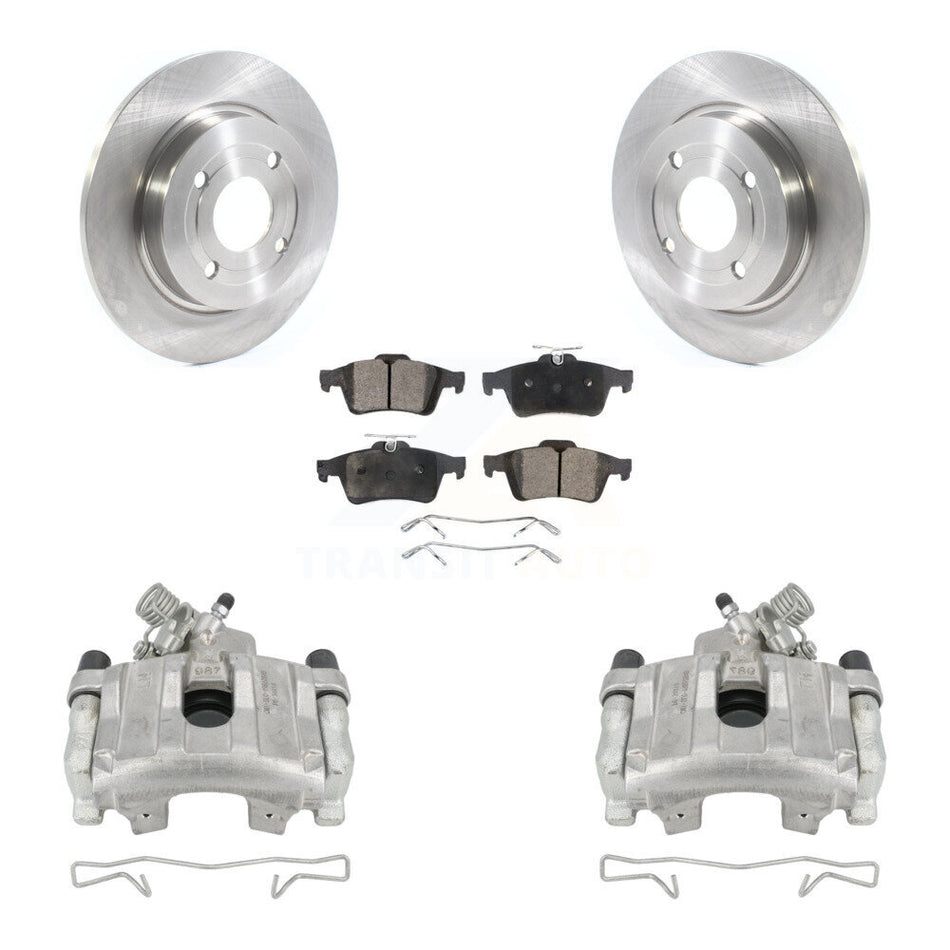 Rear Disc Brake Caliper Rotors And Ceramic Pads Kit For 2018-2022 Ford EcoSport AWD KC8-100261T