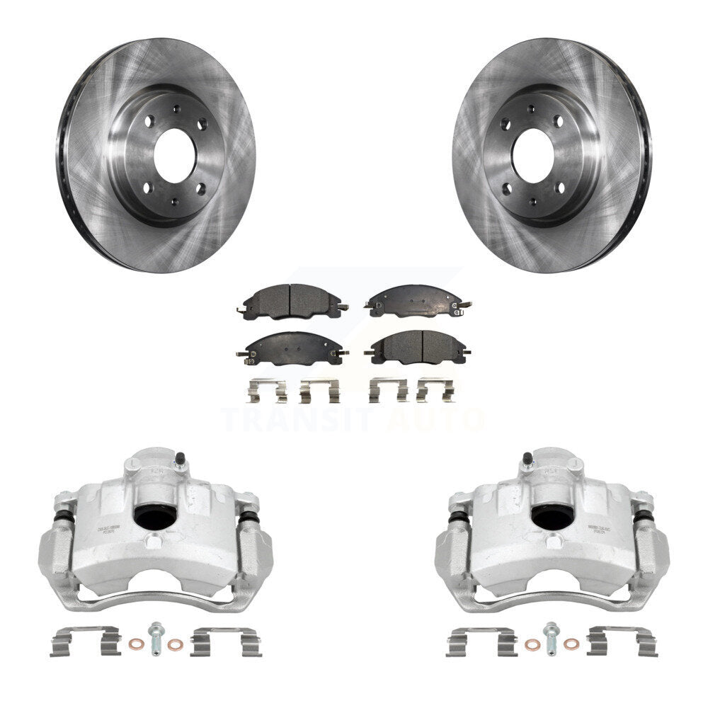 Front Disc Brake Caliper Rotors And Semi-Metallic Pads Kit For Ford Focus KC8-100262P