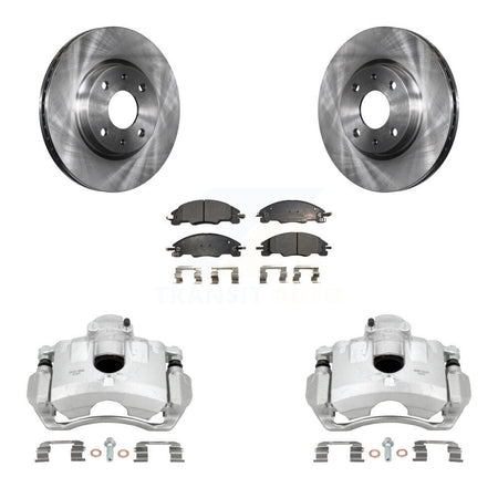 Front Disc Brake Caliper Rotors And Semi-Metallic Pads Kit For Ford Focus KC8-100262P