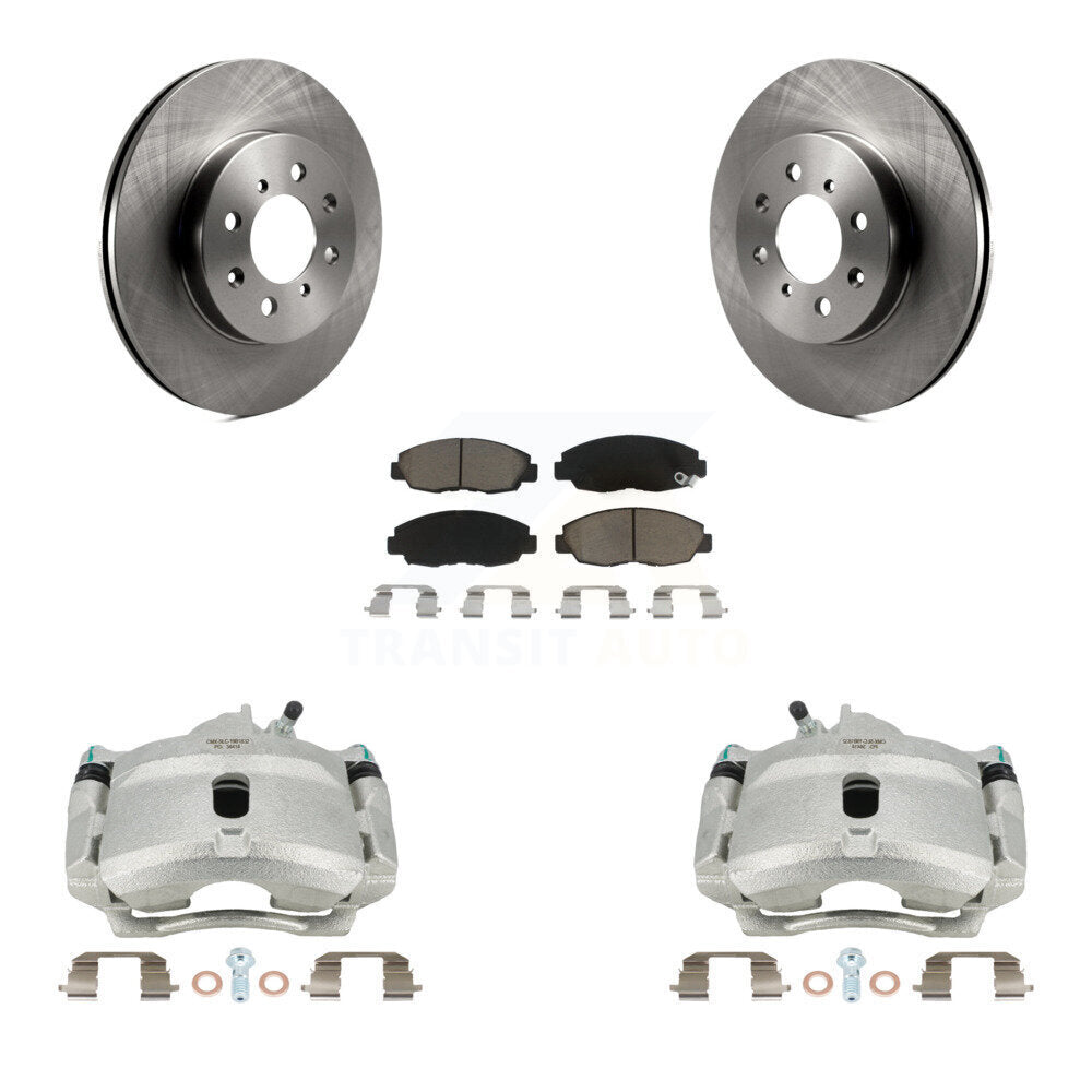 Front Disc Brake Caliper Rotors And Ceramic Pads Kit For Honda Civic Insight Acura EL KC8-100263C by Transit Auto