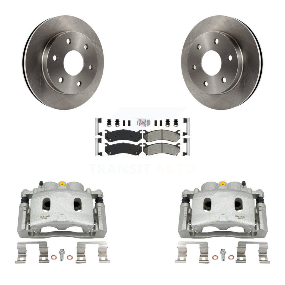 Front Disc Brake Caliper Rotors And Semi-Metallic Pads Kit For Chevrolet Silverado 1500 KC8-100264N