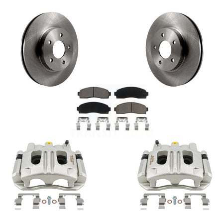 Front Disc Brake Caliper Rotors Ceramic Pad Kit For Chevrolet Equinox Saturn Vue Pontiac KC8-100269C