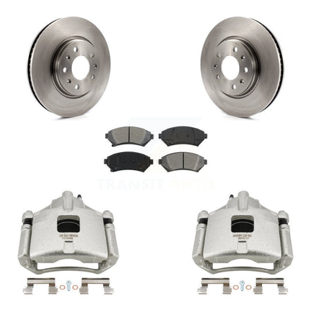 Front Disc Brake Caliper Rotors And Semi-Metallic Pads Kit For 2003 Cadillac Seville KC8-100269S