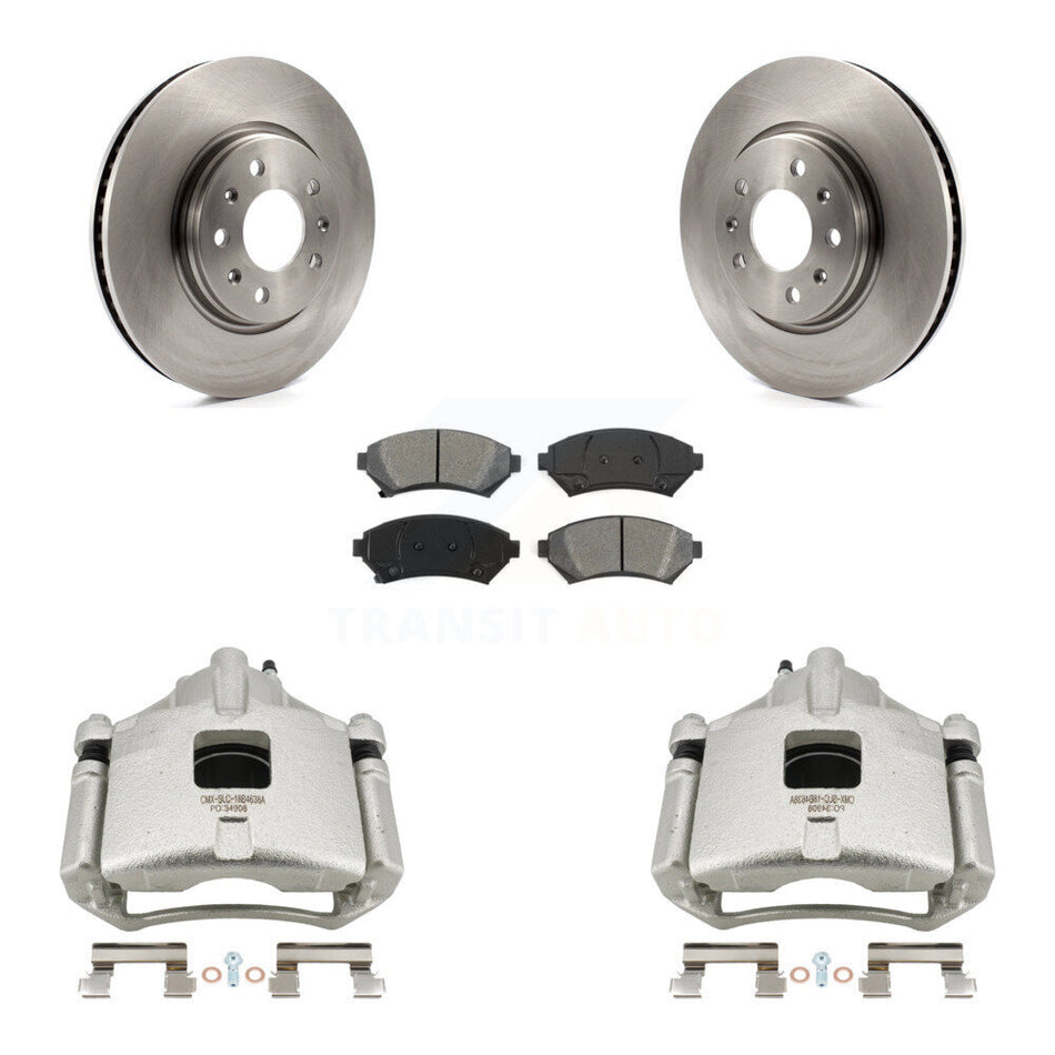 Front Disc Brake Caliper Rotors And Semi-Metallic Pads Kit For 2003 Cadillac Seville KC8-100269S