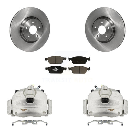 Front Brake Caliper Rotors & Ceramic Pad Kit For Ford Escape Transit Connect Lincoln MKC KC8-100271C