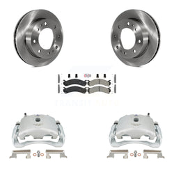 Front Disc Brake Caliper Rotor & Semi-Metallic Pad Kit For Chevrolet Silverado 2500 HD GMC Sierra Express Cadillac DeVille Savana 3500 Hummer H2 Classic 1500 Suburban Yukon XL KC8-100271N