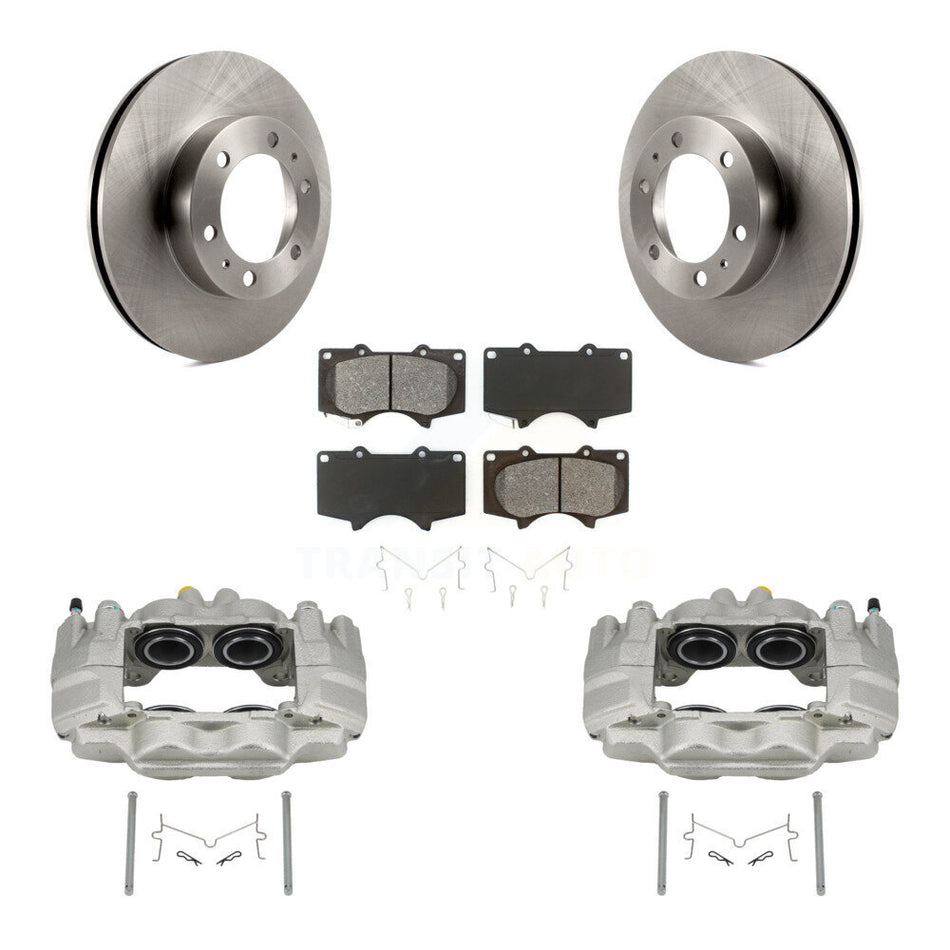 Front Disc Brake Caliper Rotors And Semi-Metallic Pads Kit For Toyota Tacoma FJ Cruiser KC8-100272S