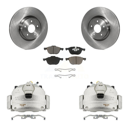 Front Brake Caliper Rotors Ceramic Pad Kit For 14 Ford Transit Connect 104.8" wheel base KC8-100274C