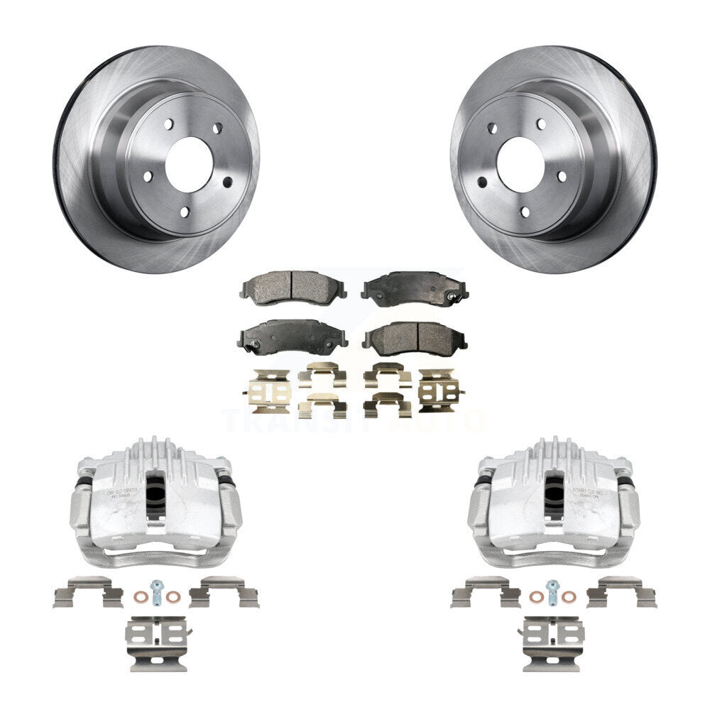 Rear Brake Caliper Rotor And Ceramic Pad Kit For Chevrolet S10 RWD with Disc rear brakes KC8-100274T