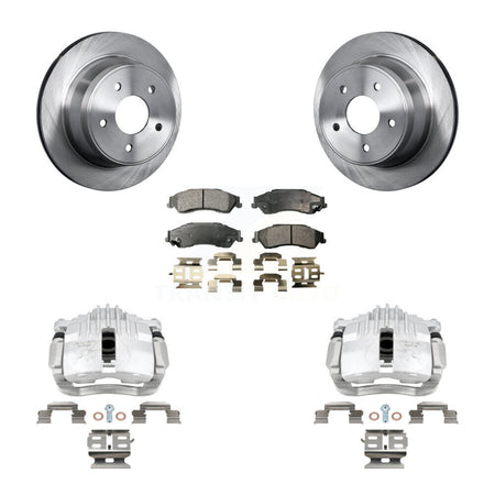Rear Brake Caliper Rotor And Ceramic Pad Kit For Chevrolet S10 RWD with Disc rear brakes KC8-100274T