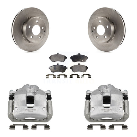 Front Disc Brake Caliper Rotors And Semi-Metallic Pads Kit For Mercedes-Benz C250 KC8-100275P