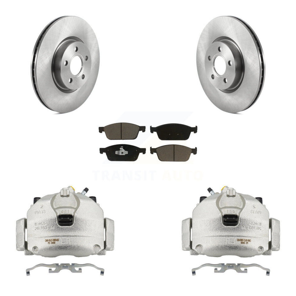 Front Disc Brake Caliper Rotors And Ceramic Pads Kit For Ford Transit Connect KC8-100276C