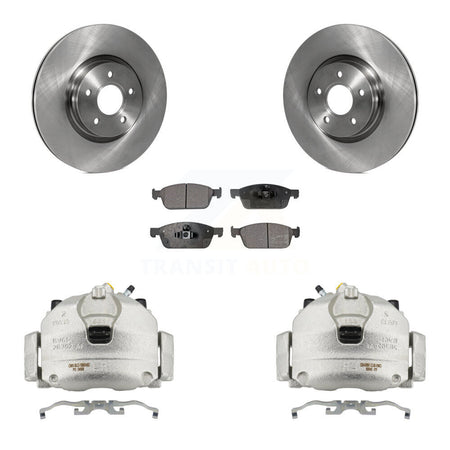 Front Brake Caliper Rotors Semi-Metallic Pad Kit For Ford Escape Transit Connect Lincoln KC8-100276P