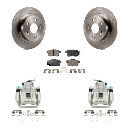 Rear Disc Brake Caliper Rotors And Ceramic Pads Kit For Honda Accord Acura TSX KC8-100277T