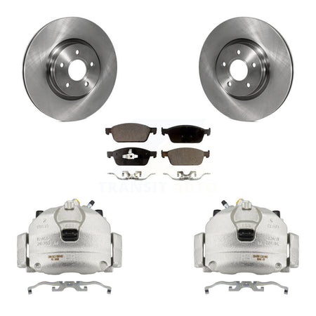 Front Brake Caliper Rotor Semi-Metallic Pad Kit For Ford Focus With 320mm Diameter KC8-100278P