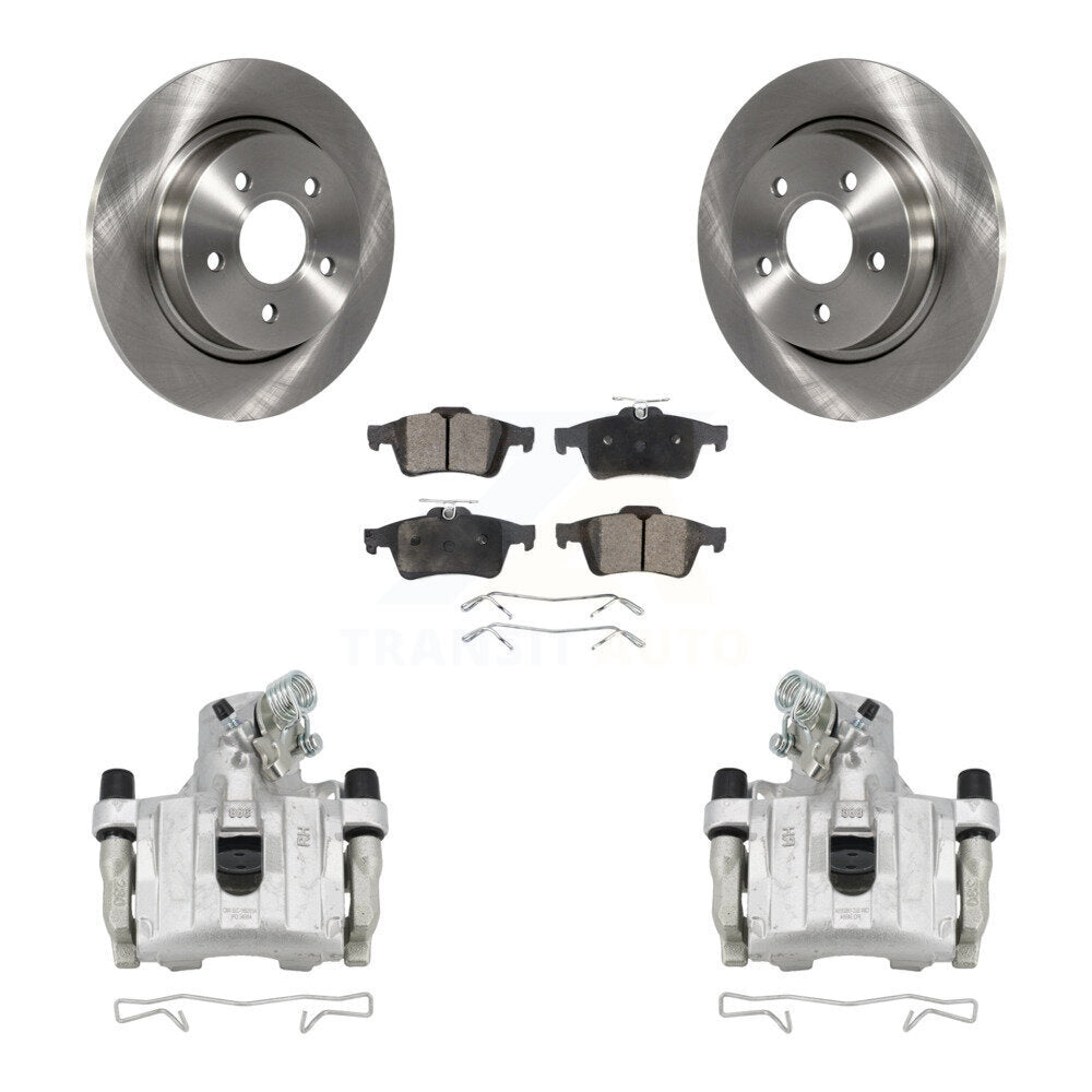 Rear Disc Brake Caliper Rotors And Ceramic Pads Kit For Volvo S40 C30 V50 C70 KC8-100278T