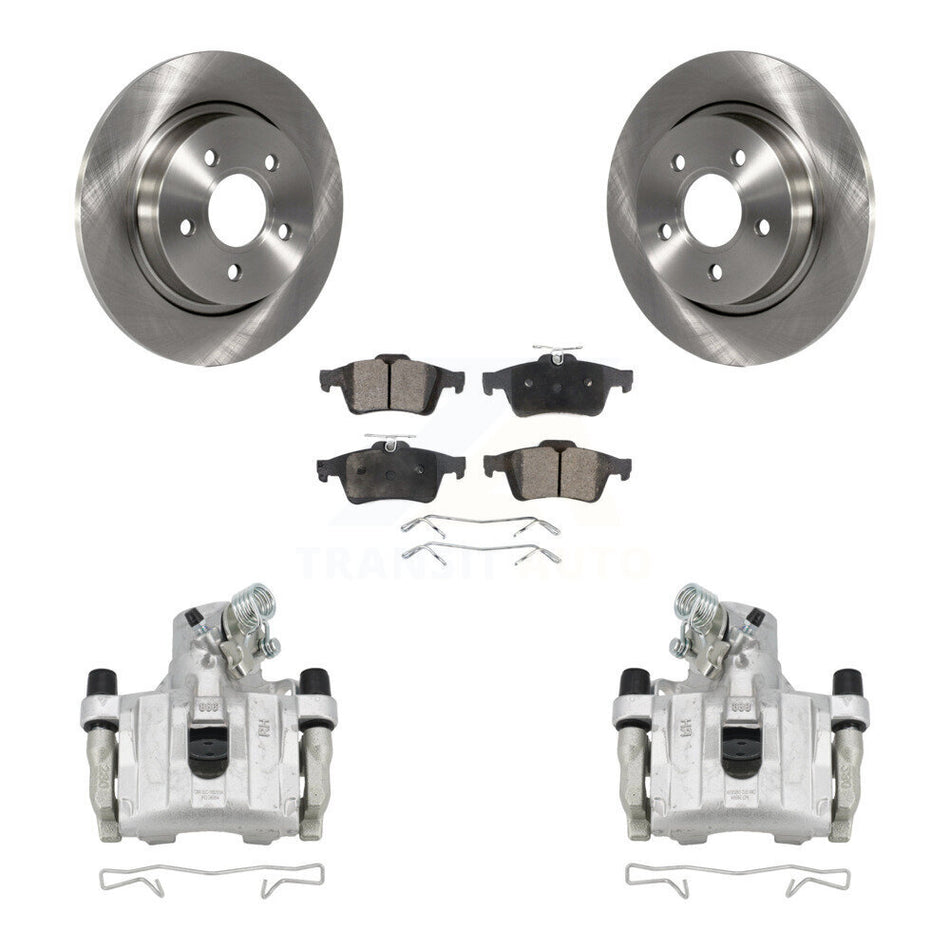 Rear Disc Brake Caliper Rotors And Ceramic Pads Kit For Volvo S40 C30 V50 C70 KC8-100278T