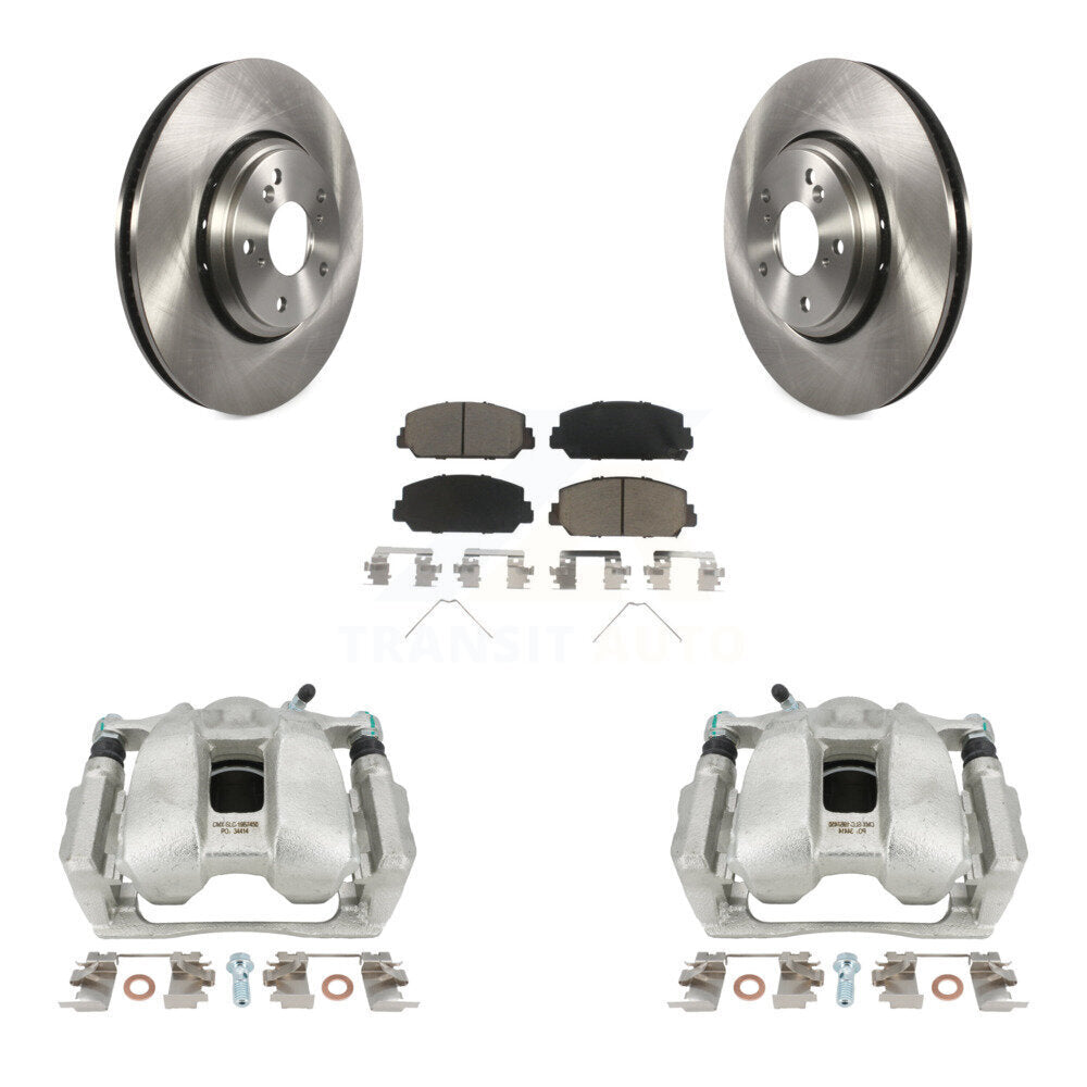 Front Disc Brake Caliper Rotors And Ceramic Pads Kit For Honda Accord Acura ILX KC8-100279C by Transit Auto