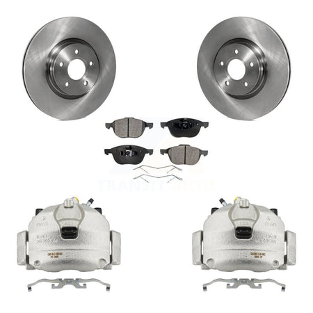 Front Disc Brake Caliper Rotors And Semi-Metallic Pads Kit For Ford Transit Connect KC8-100279P