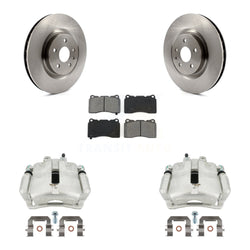 Front Disc Brake Caliper Rotors And Semi-Metallic Pads Kit For 2012-2013 Buick Regal 2.4L With Brembo Calipers KC8-100279S