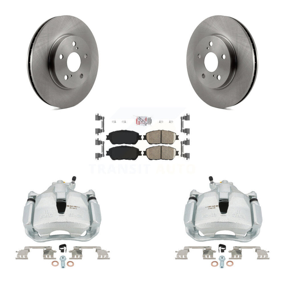 Front Disc Brake Caliper Rotor And Ceramic Pad Kit For Toyota Sienna Camry Solara Avalon KC8-100280N