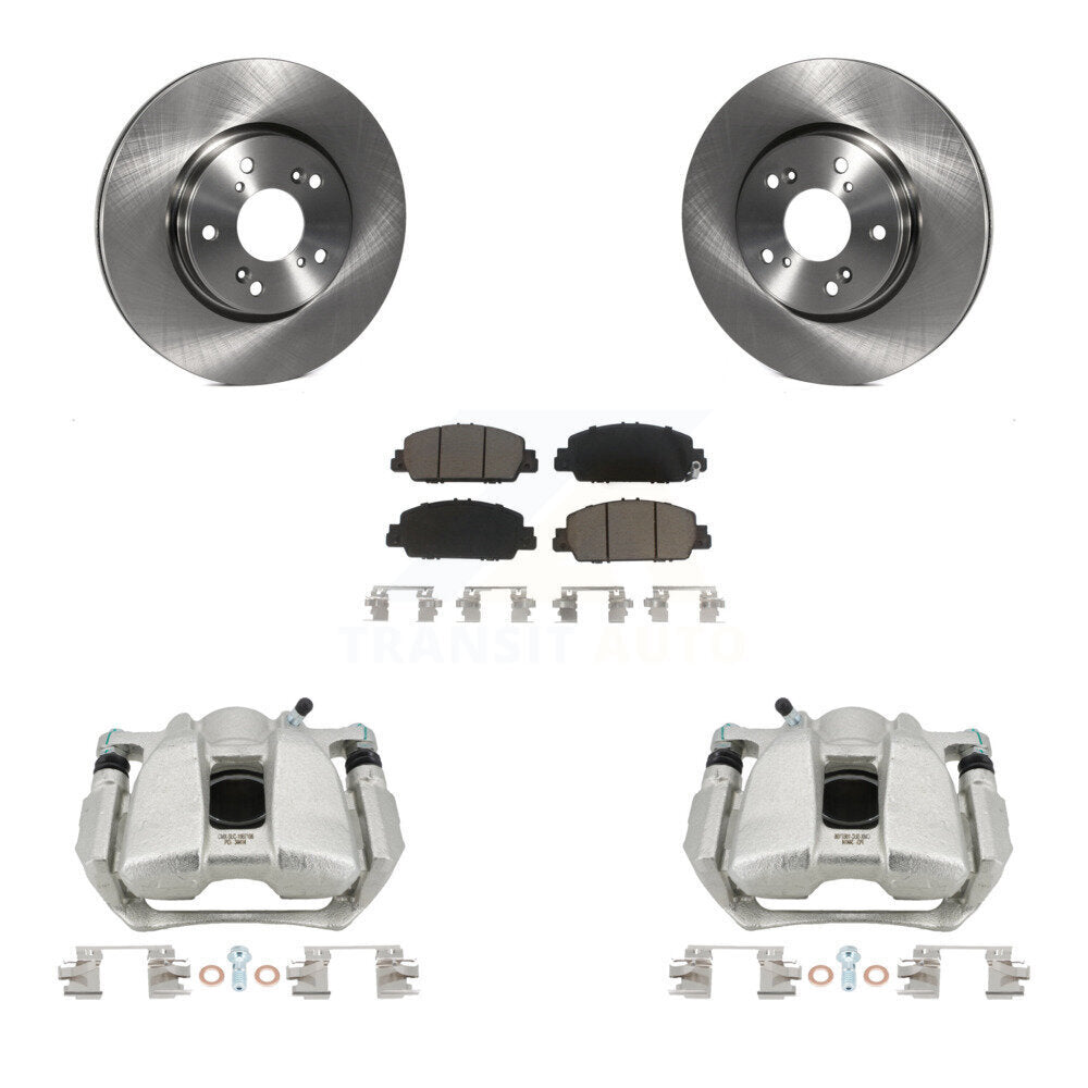 Front Disc Brake Caliper Rotors And Ceramic Pads Kit For Honda HR-V Accord KC8-100281C