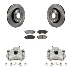 Front Disc Brake Caliper Rotors And Semi-Metallic Pads Kit For Chevrolet Aveo Spark Aveo5 EV Pontiac G3 Suzuki Wave Wave5 Swift+ KC8-100281S