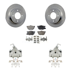 Rear Disc Brake Caliper Rotors And Ceramic Pads Kit For Hyundai Elantra KC8-100281T