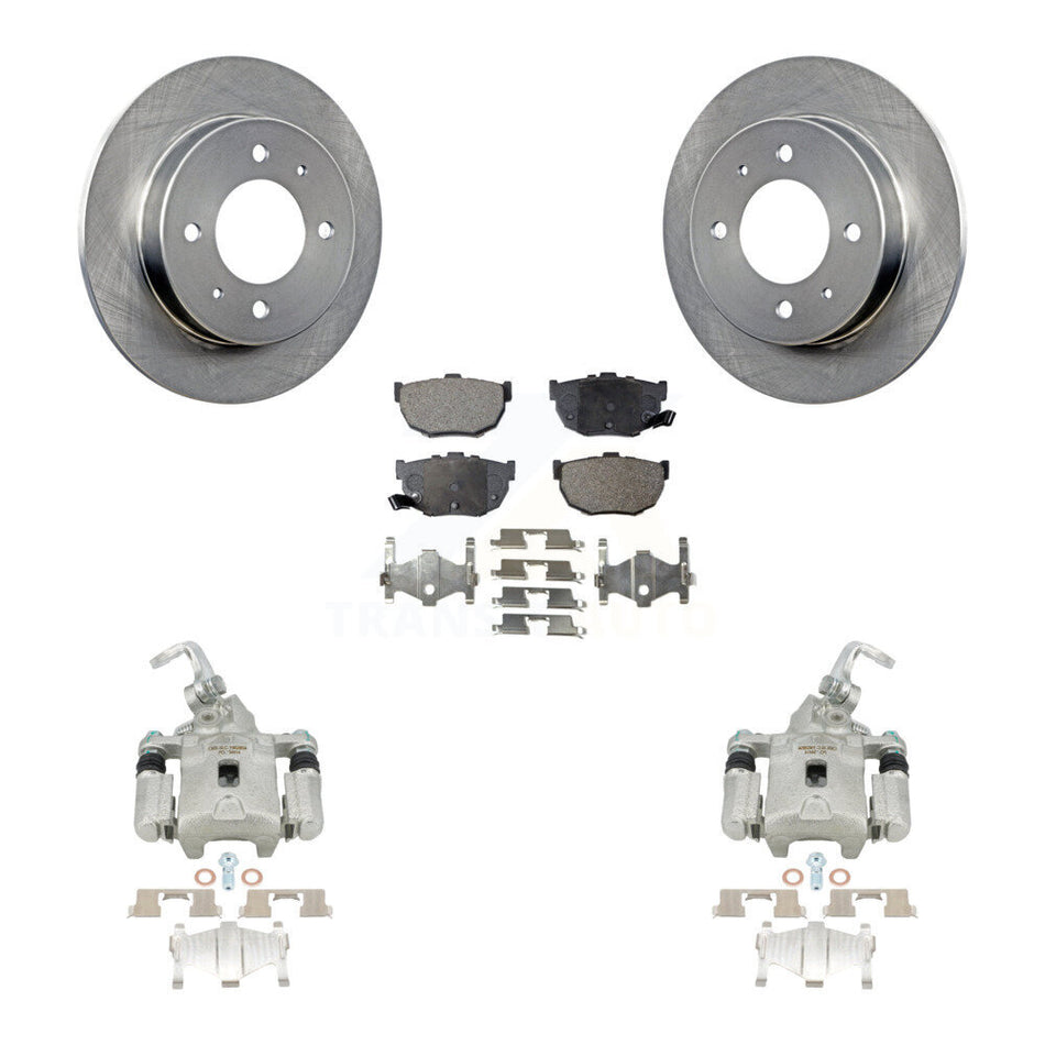 Rear Disc Brake Caliper Rotors And Ceramic Pads Kit For Hyundai Elantra KC8-100281T