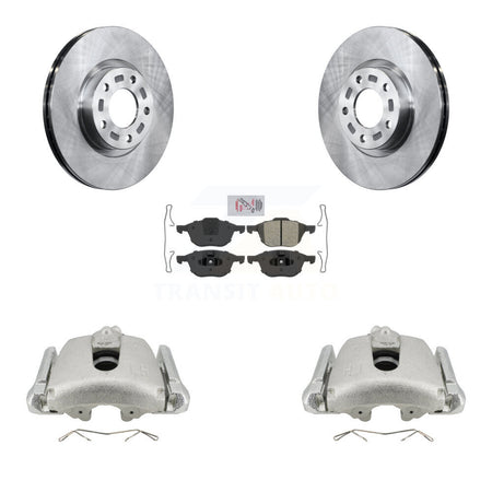 Front Disc Brake Caliper Rotors And Semi-Metallic Pads Kit For Mazda 3 5 Sport KC8-100284N