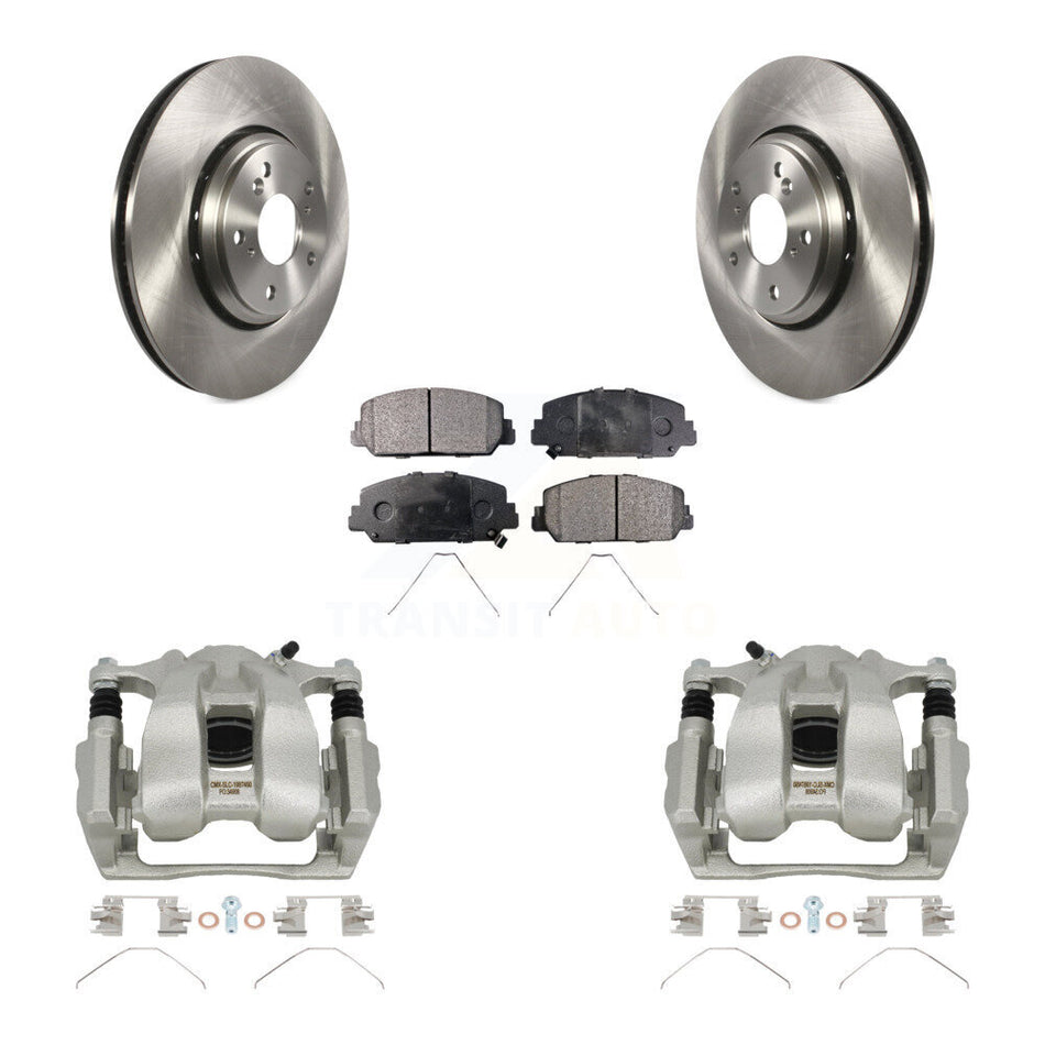 Front Disc Brake Caliper Rotors And Semi-Metallic Pads Kit For Honda Accord Acura ILX KC8-100284P