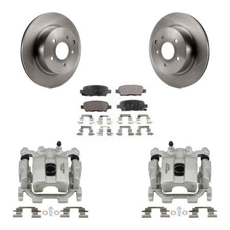 Rear Disc Brake Caliper Rotors And Ceramic Pads Kit For Nissan Maxima KC8-100286T