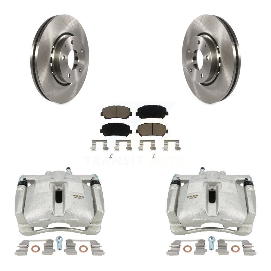 Front Disc Brake Caliper Rotors And Ceramic Pads Kit For Mazda CX-5 KC8-100290C