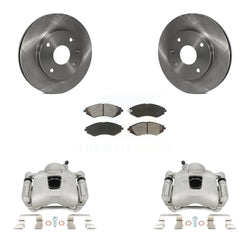 Front Disc Brake Caliper Rotors And Semi-Metallic Pads Kit For Suzuki Forenza Reno Chevrolet Optra KC8-100290S