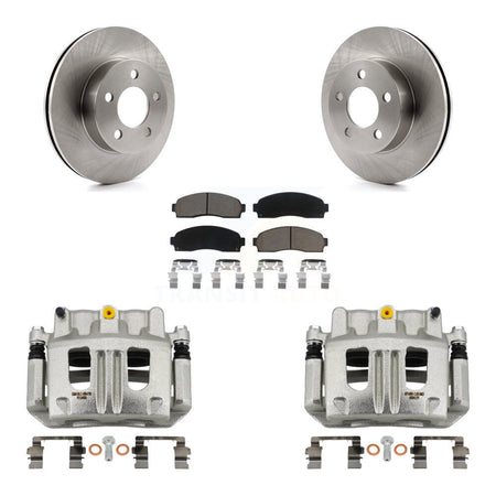 Front Disc Brake Caliper Rotors And Ceramic Pads Kit For Ford Ranger Mazda B4000 4WD KC8-100292C