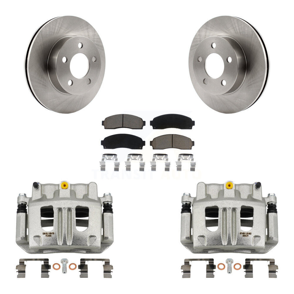 Front Disc Brake Caliper Rotors And Ceramic Pads Kit For Ford Ranger Mazda B4000 4WD KC8-100292C