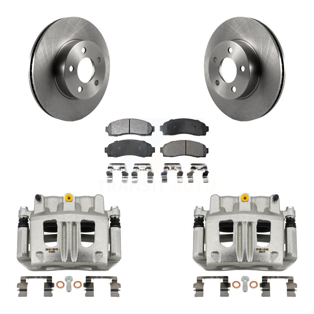Front Brake Caliper Rotor And Semi-Metallic Pad Kit For Ford Ranger Mazda B4000 Explorer KC8-100296P