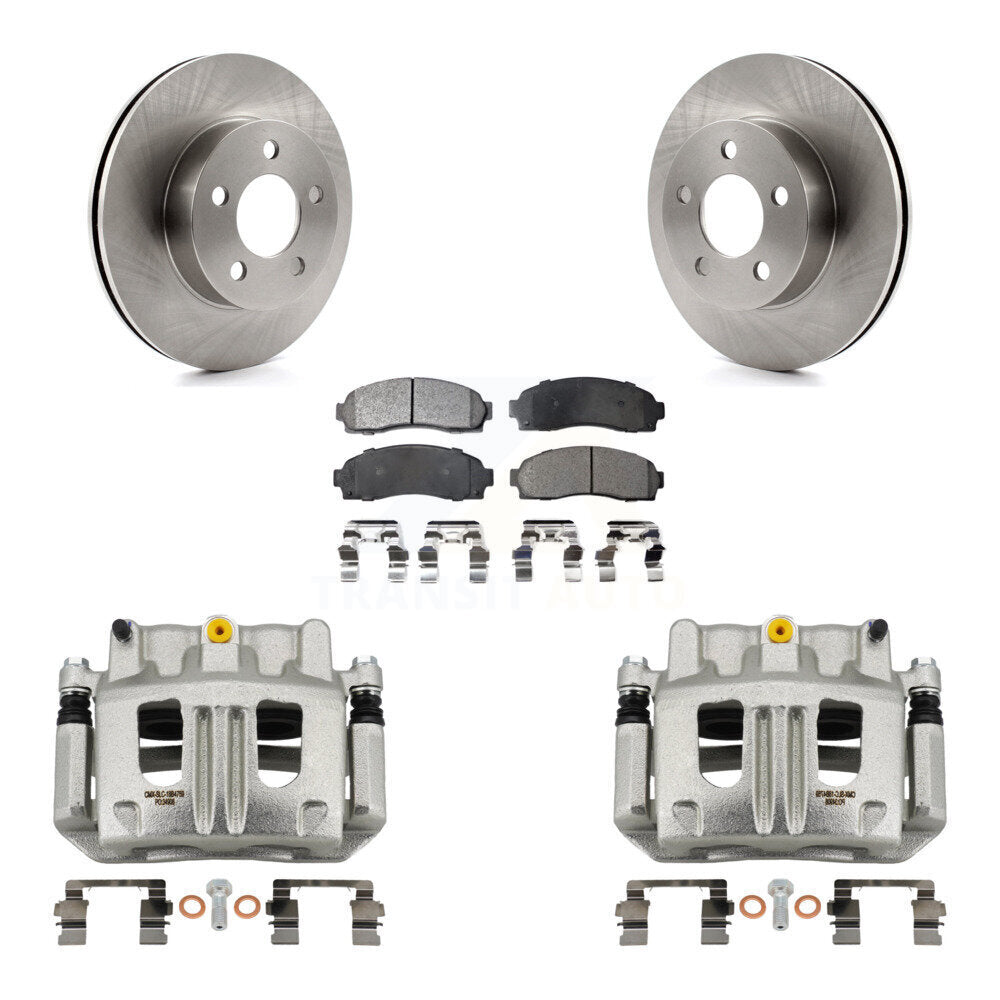 Front Disc Brake Caliper Rotor And Semi-Metallic Pad Kit For Ford Ranger Mazda B4000 4WD KC8-100297P
