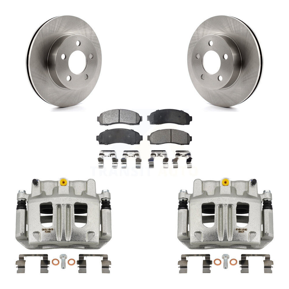 Front Disc Brake Caliper Rotor And Semi-Metallic Pad Kit For Ford Ranger Mazda B4000 4WD KC8-100297P